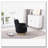 Swivel Barrel Chair with Gold Stainless Steel Base-709048285