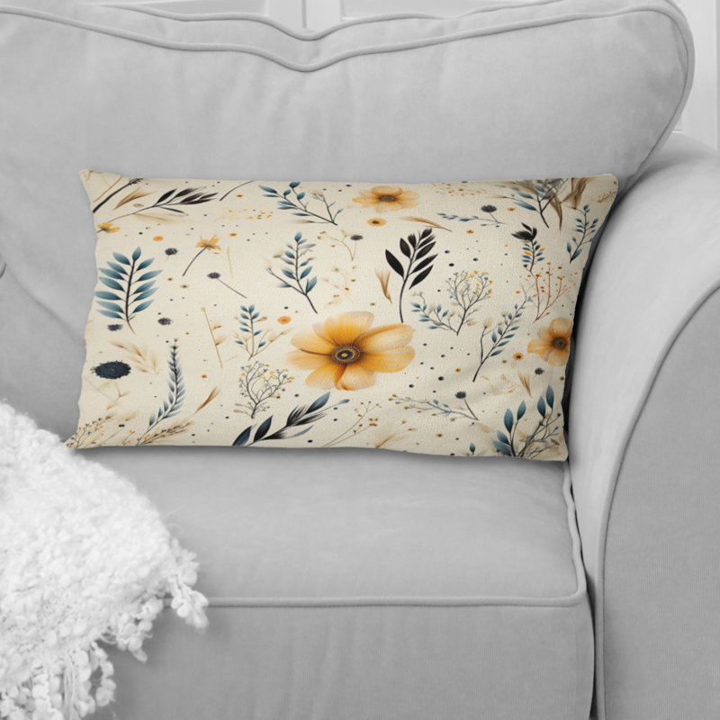 Nomadic Whispers Boho Pattern - Geometric Polyester Pillow