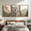 Art mural encadré sur toile, rétro muraux abstraits pour chambre à coucher