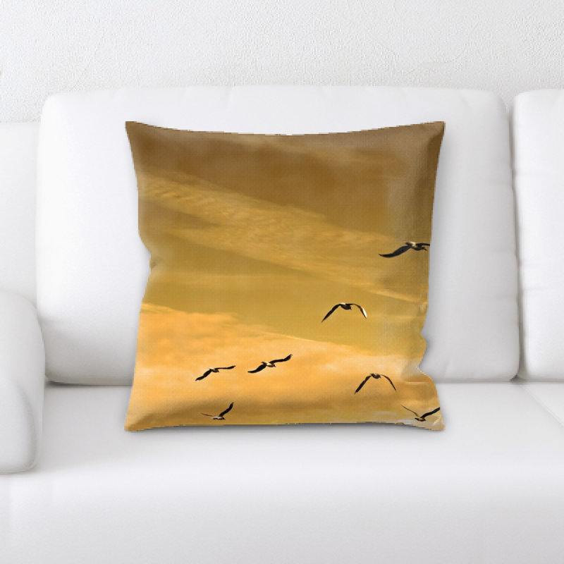 Housse et insert d'oreiller carré Birds