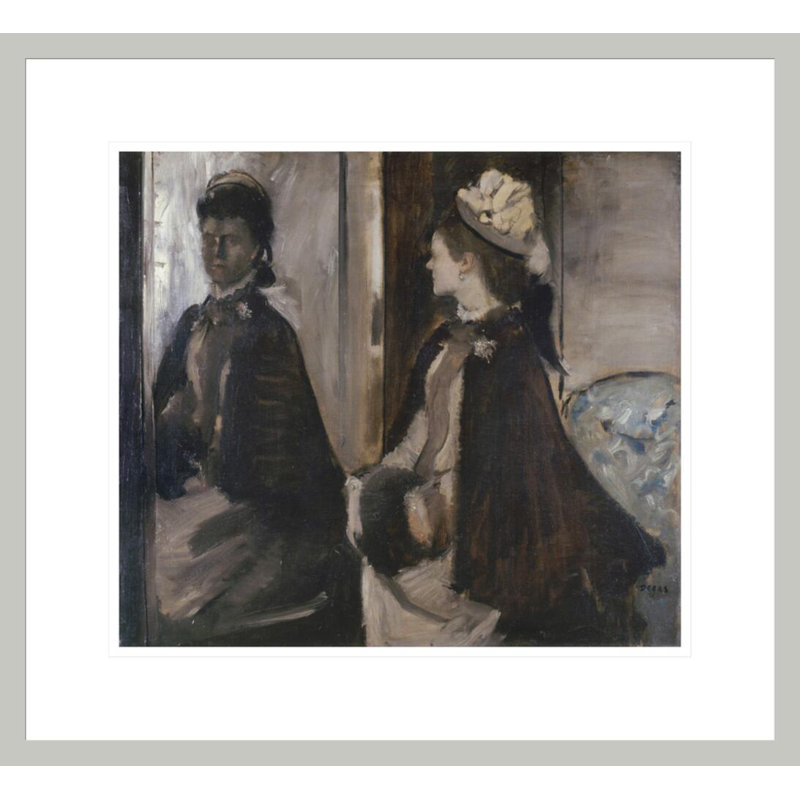 «Lady Jeantaud in the Mirror» par Edgar Degas, impression giclée encadrée, H 17,75 po x l 19,37 po