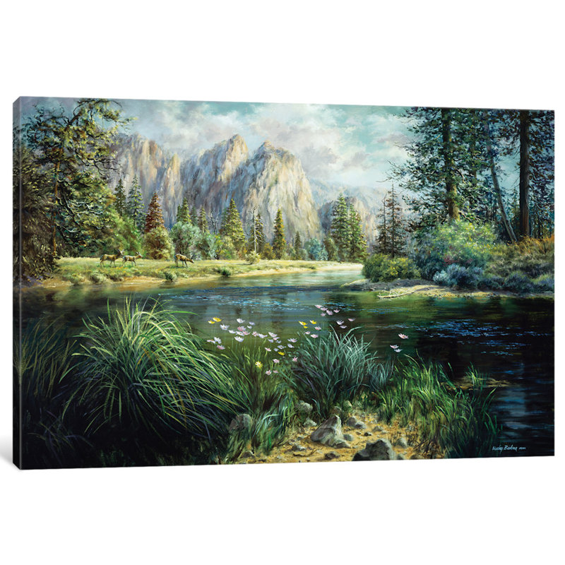 « printemps abondants », reproduction d’art sur toile, H 18 po x l 26 po x P 1,5 po