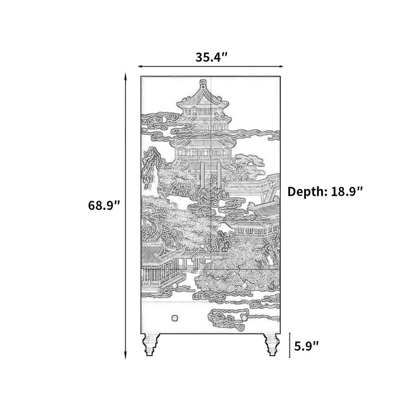 Garde-robe de chambre à coucher