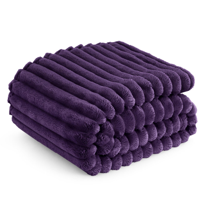 Bedsure Fitted Sheet Deep - Bed Sheets Extra Deep Pocket made of Soft Brushed Microfiber for Bed, 170cm x 130cm, Purple