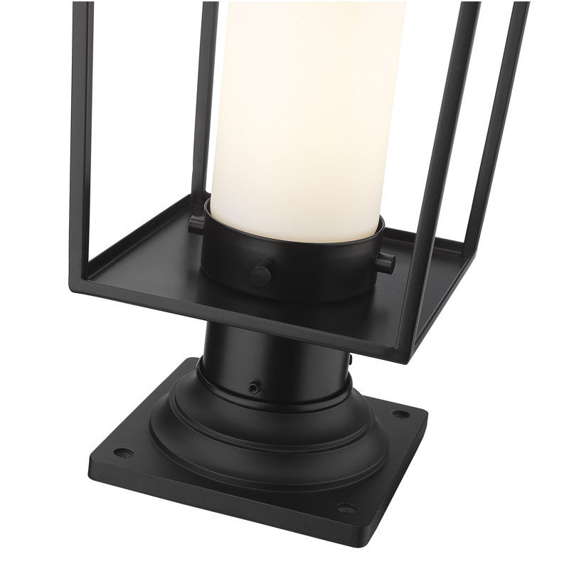 Jadine Frosted Pier Mount Light, 19.5" H x 8" W x 8" D