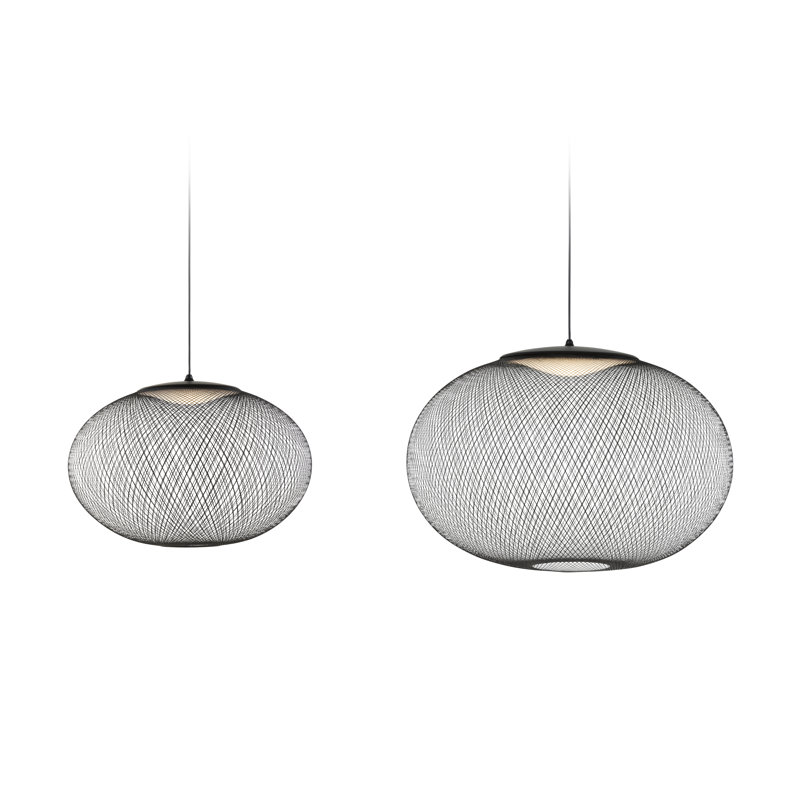 NR2 1 - Light LED Pendant, Black, Medium