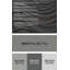 Art mural en métal gris diagonal-722471787