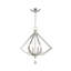 Lustre géométrique à 4 lumières avec détails en cristal Djanae-1257105653