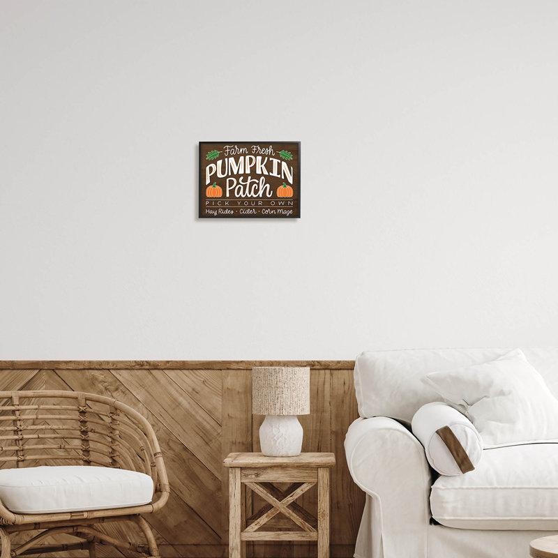 Farm Fresh Pumpkin Patch at-200, Giclée encadrée noir minuit, H 11 po x l 14 po x P 1,5 po