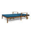 Wood Double Lounge - Fully Adjustable, Comfortable, Quick-drying Cushions For Yard Adjustable Chaise In Colour For Poolside Enjoyment