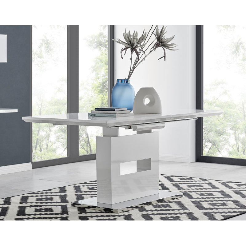 Eubanks Dining Set with 6 Chairs, Black