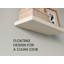 2 tablettes flottantes, H 1,50 po