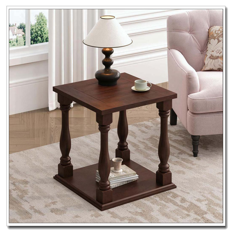 Antique  Coffee Colored Side Table