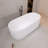 67" Freestanding Solid Surface Soaking Bathtub
