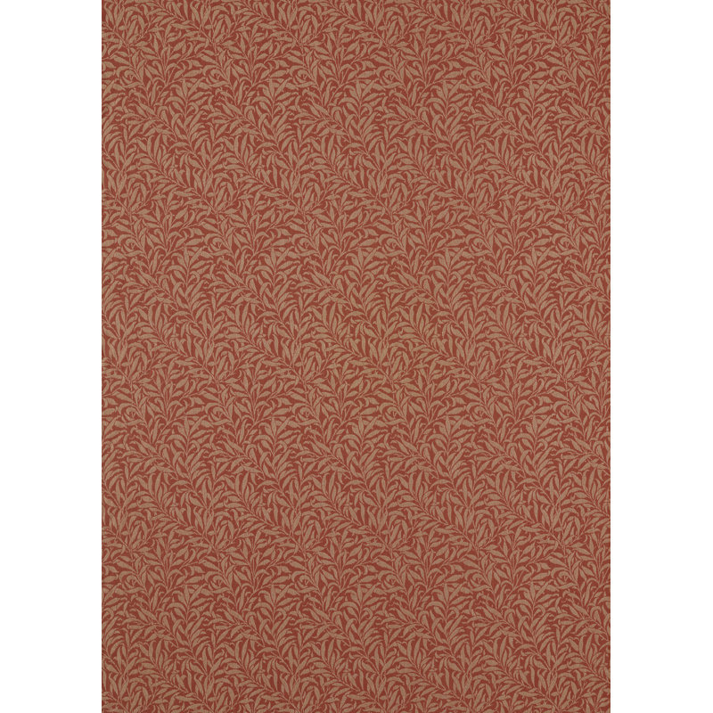 The Little Book of Morris Pure Willow Boughs Weave Cotton Blend Fabric, Russet