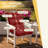 2 Piece 4" Thick High Back Chair Cushion Indoor and Outdoor Seat / Back Cushions with Straps-1302235192