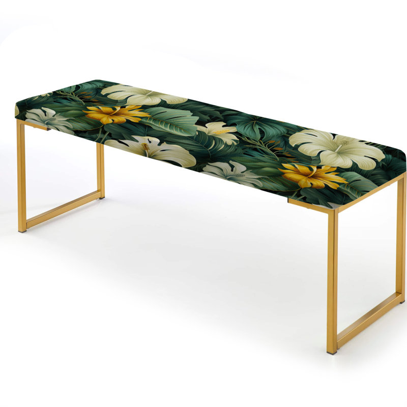 Banc rembourré Monstera Elegance