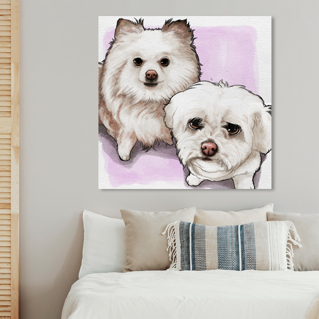 'Precious Couple Custom' Painting on Wrapped Canvas