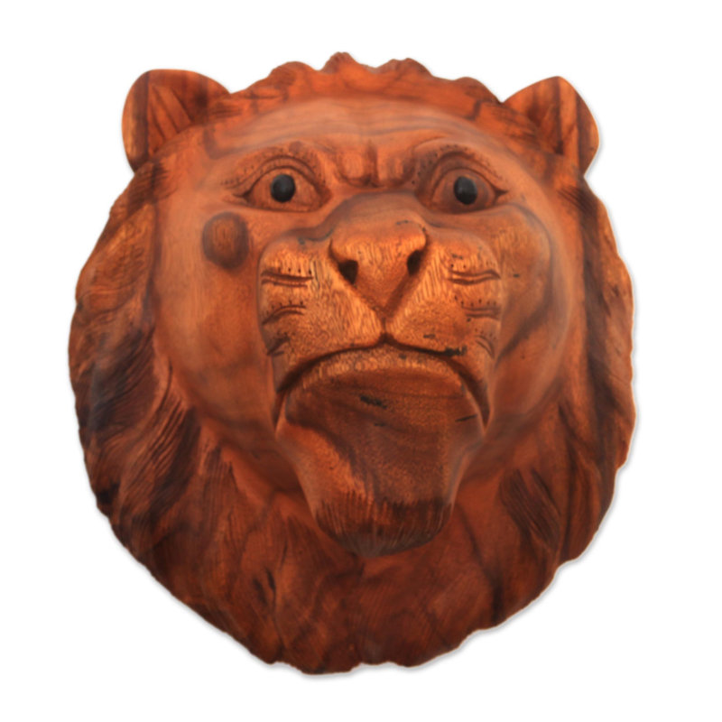 Masque de lion pensif