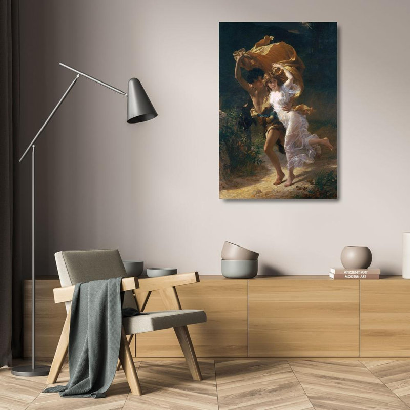 Art sur toile tendue, Astoria Grand Cot, Pierre, Auguste, 1880, H 24 po x l 17 po