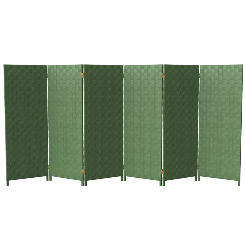 Paravent de jardin extérieur pliant, 6, Vert, H 47 po