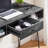 Kemah Wooden Computer Desk Rectangle Laptop Desk with Drawer and Open Shelf-478398009
