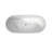 65" Acrylic Bathtub, White, Modern Design, Comfortable, Deep Soaking Standing, Stain-, Easy Maintenance