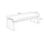 Banc rembourré blanc-354579890