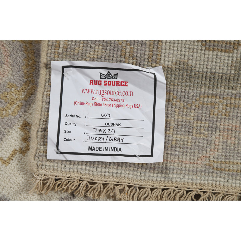 Wool Oushak Indian Runner Rug 3x8