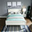 Lit double moderne blanc