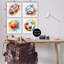  «Modern Splash Sports Balls», ensemble de 4 toiles murales par LSR Design Studio