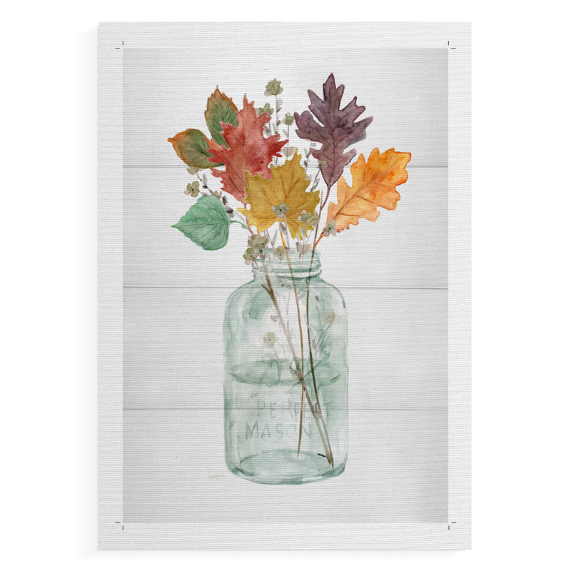 Harvest Home Leaves II - Impression sur toile seulement - NON-CADRE, H 60 po x l 40 po
