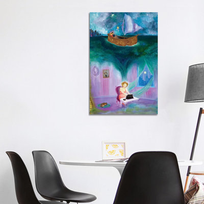 Secret Message by Jahna Vashti - Wrapped Canvas Painting