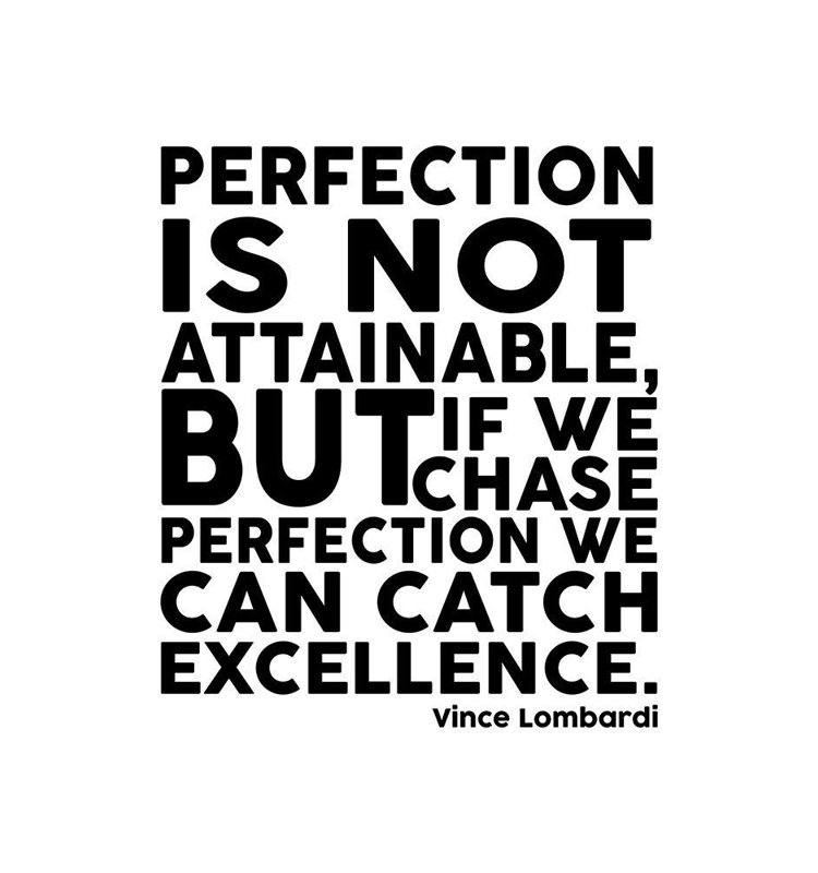 Vince Lombardi Quote Black Text on White Canvas Print