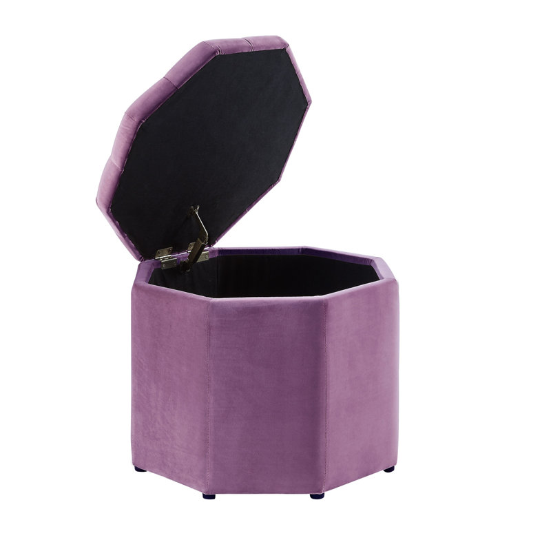 Rangement spécialisé 25 po noir capitonné, Velours mauve, Médium
