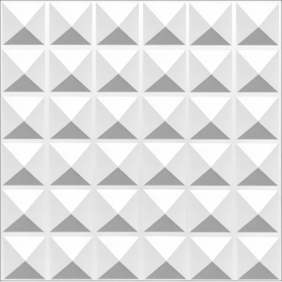 Falkirk Ross 19.7" X 19.7" Shapes 3D Wall Panel In White (10-Pack)
