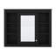 Armoire à pharmacie murale avec miroir, 6 tablettes ouvertes