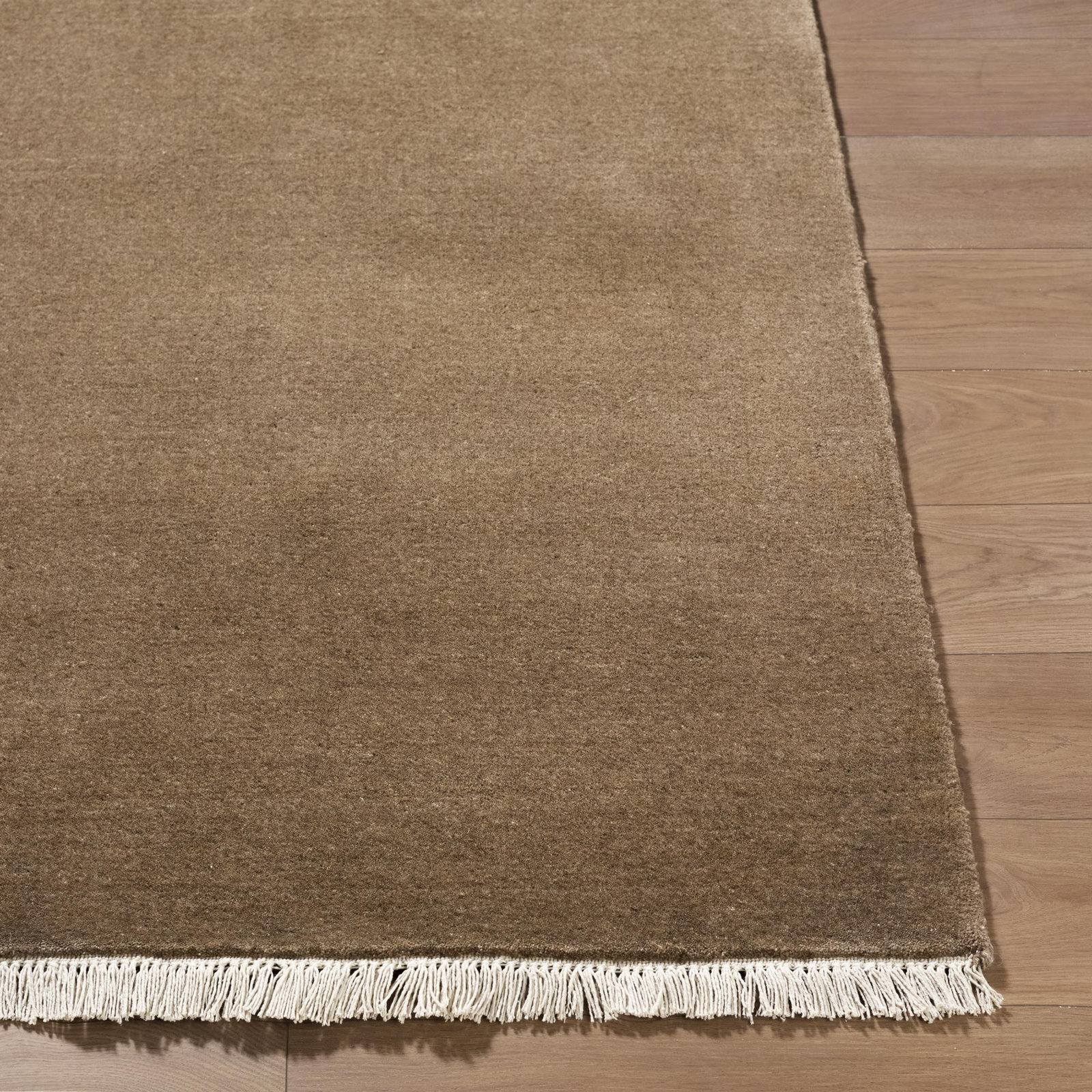 Clio Hand-Loomed Dark Gray Wool Rug, Runner 2'6" x 8'