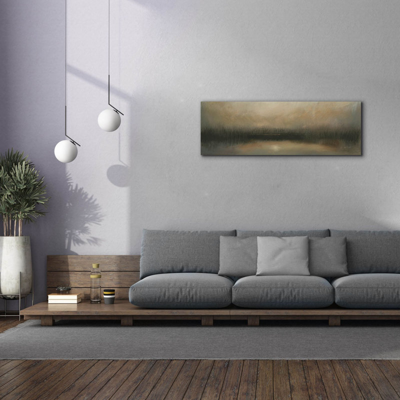 «Evening Landscape Abstract» par James Wiens, art mural sur toile, 60 po x 20 po