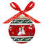 3.15 in. Handmade Porcelain Christmas Bauble
