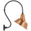 Thomas O'Brien, "Academy 15" Larrabee Barn Light in Matte Black with 12.5" White Tilted Bowers Shade-327116238-327116237