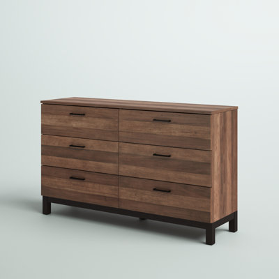 Erithon 6 Drawer 60" W Double Dresser by The Twillery Co.