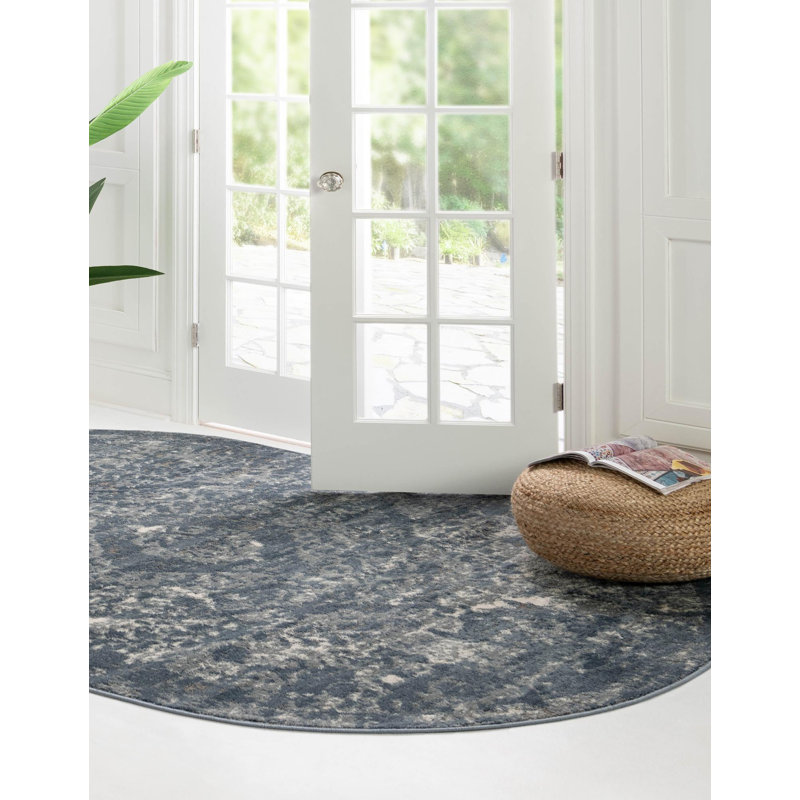 Tapis traditionnel couleur Delphénia tempête, Ovale 5 pi 3 po x 8 pi