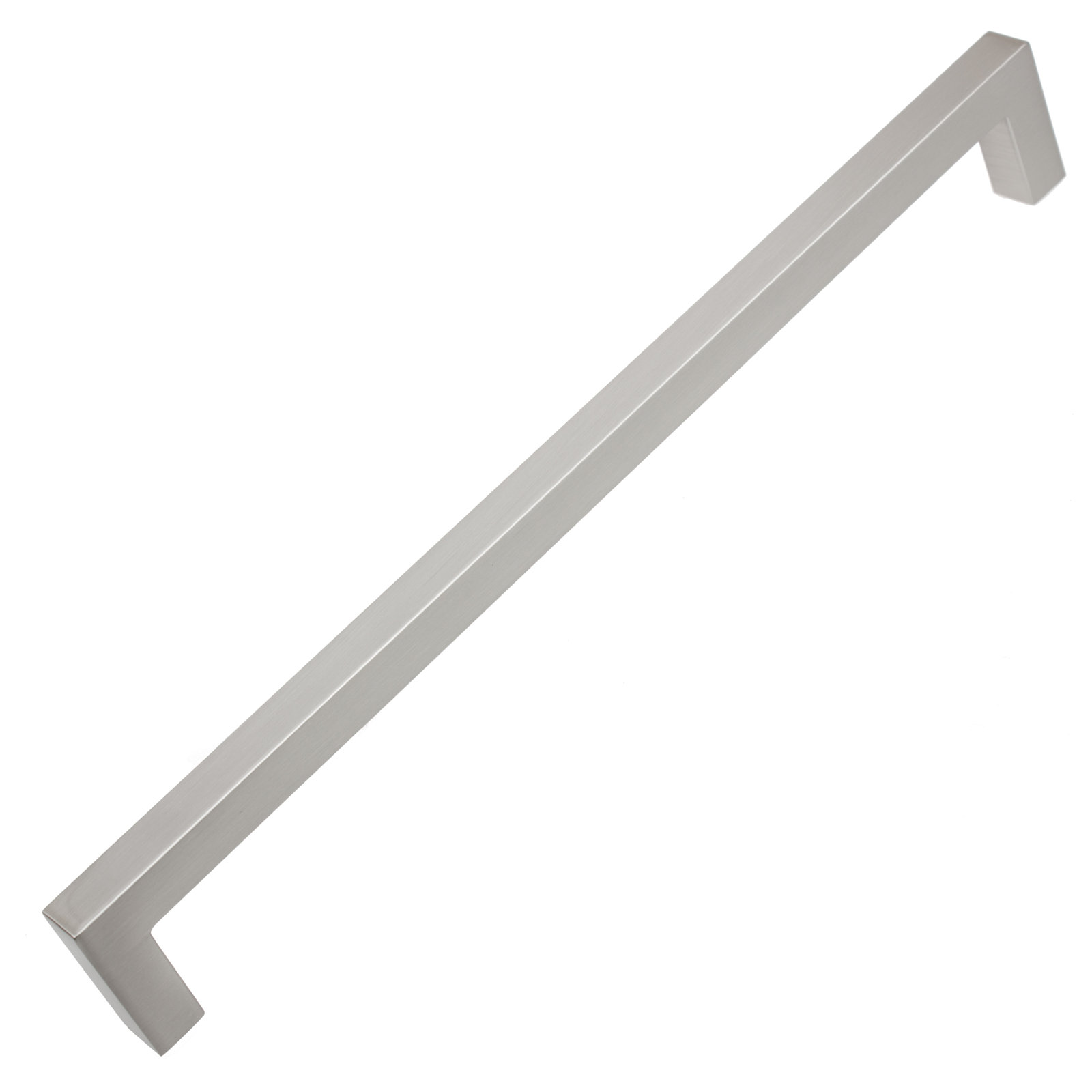 Kingston Solid Square Bar Cabinet Pull, Satin Nickel, 6 5/16"