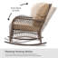 Chaise d'extérieur en rotin avec coussins Yentin-1706309109