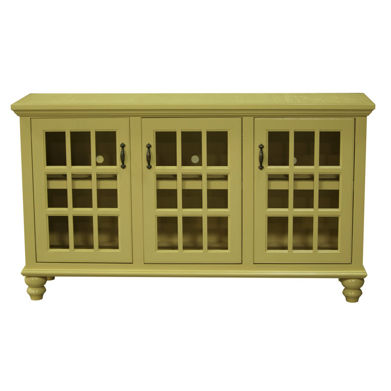 Meuble télé pour téléviseur de 75 po ou moins Souther, Jaune Cupola