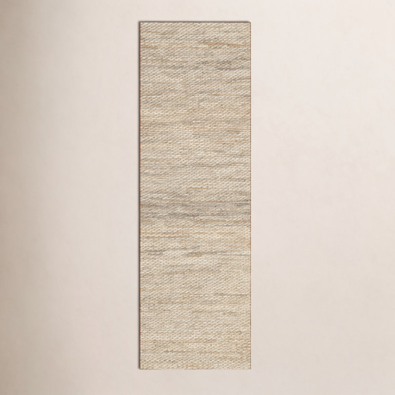Jaramillo Annelynn Farmhouse Handmade Jute Natural Rug, Runner 2'6" x 10'