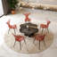 Stitch Wing Back Parsons Chair Dining Chair-386620096-368514392