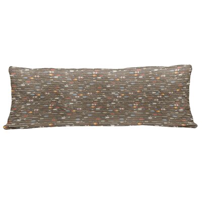 Ambesonne Tribal Fluffy Body Pillow Case Cover With Zipper, Eastern Style With Brown Backdrop And Colorful Arrows Image, Accent Long Pillowcase, 20"" X -  East Urban Home, 75803E495D0D4A718196D44837F5596C