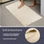 Tapis de salle de bain Lavish Home - Ensemble de tapis de bain gaufré 2 pièces pour décoration de salle de bain Boho - Tapis antidérapants pour douche, baignoire ou meuble-lavabo - Tapis de bain lavables à la machine-1306599998